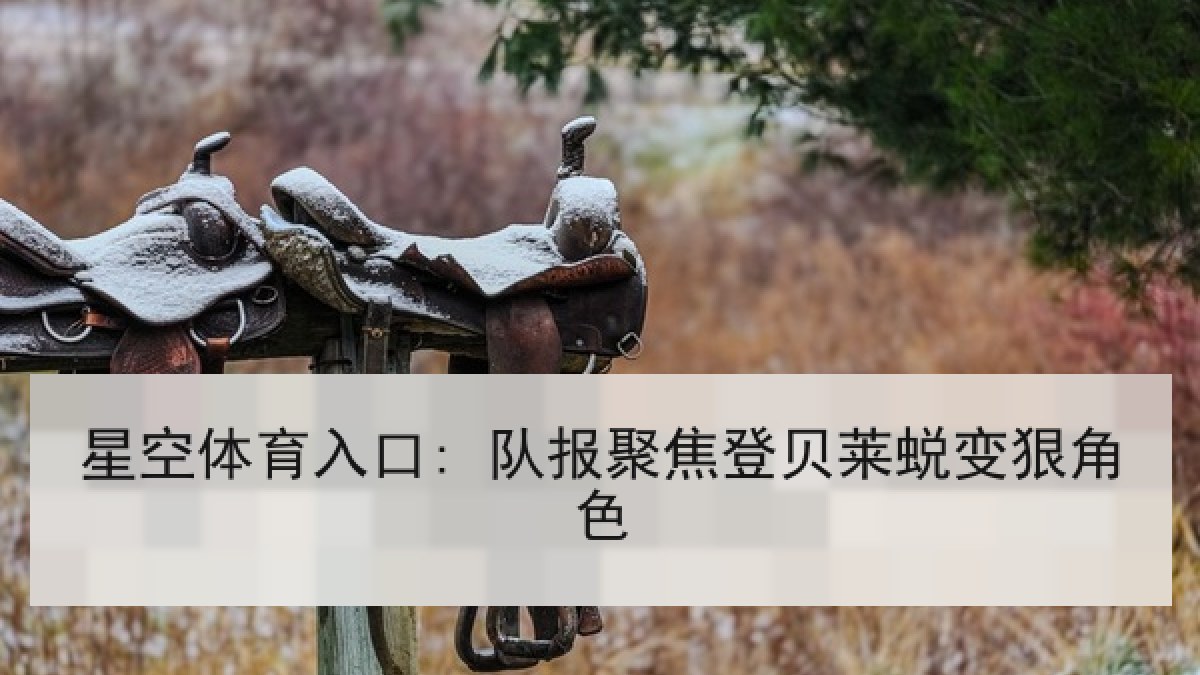 星空体育入口: 队报聚焦登贝莱蜕变狠角色 星空体育入口: 队报聚焦登贝莱蜕变狠角色